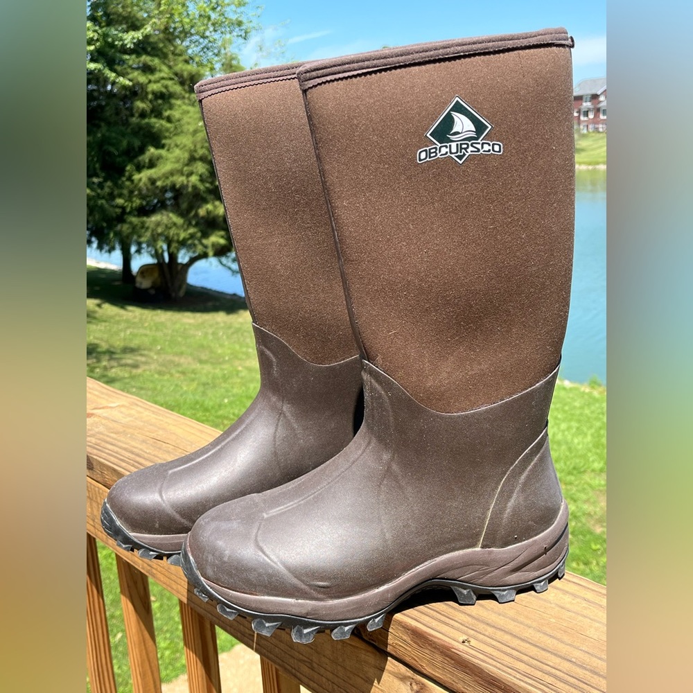Obcursco Waterproof Neoprene Rubber Boot - Men’s 11